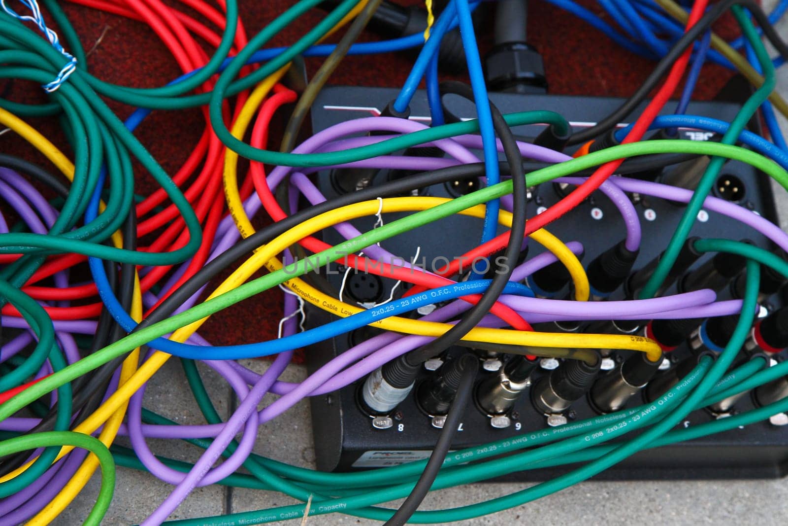 colored power cable