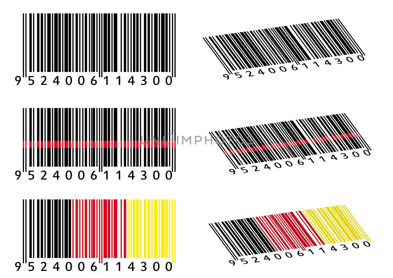 Various barcodes