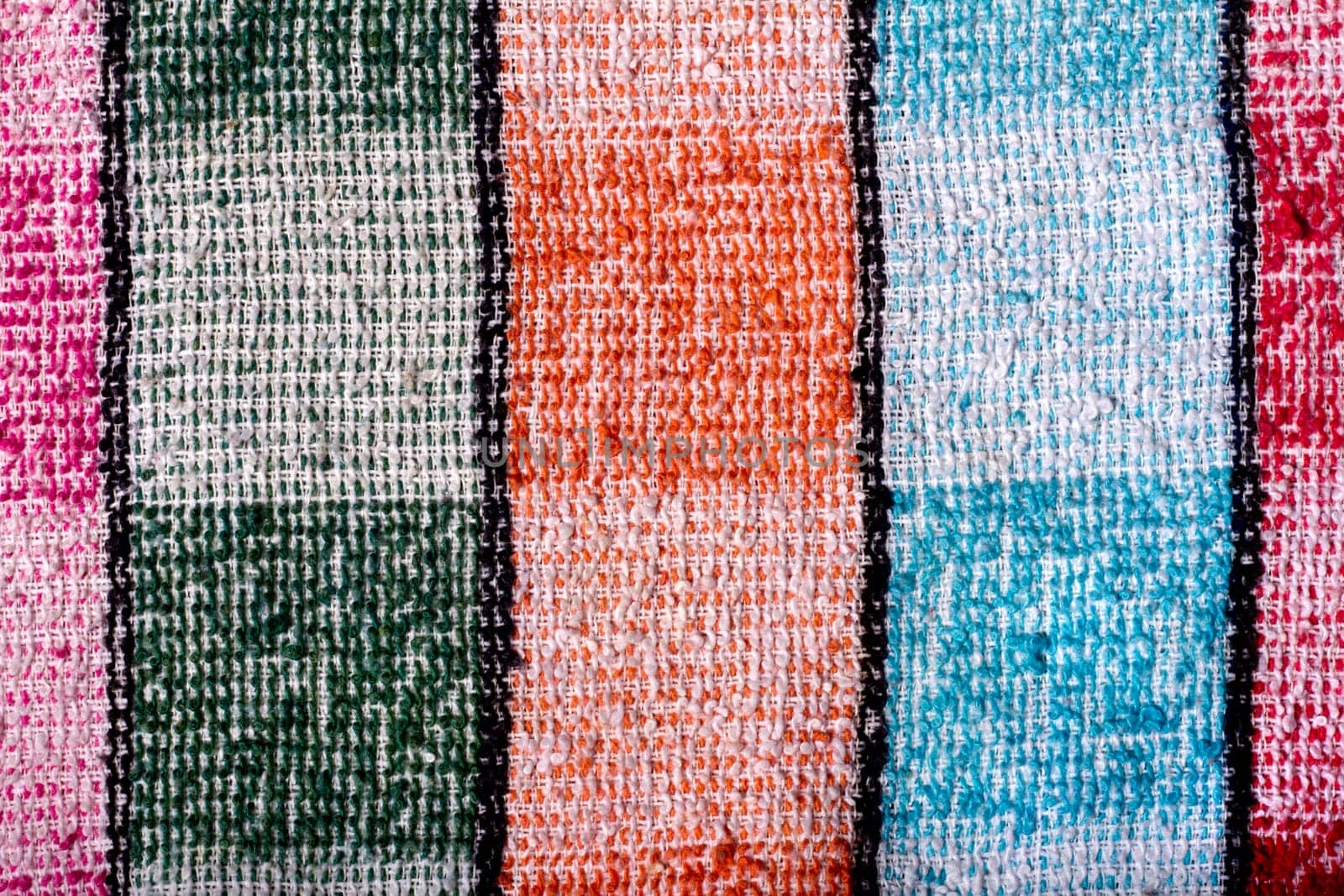 Close up view detail of a kitchen cloth texture.