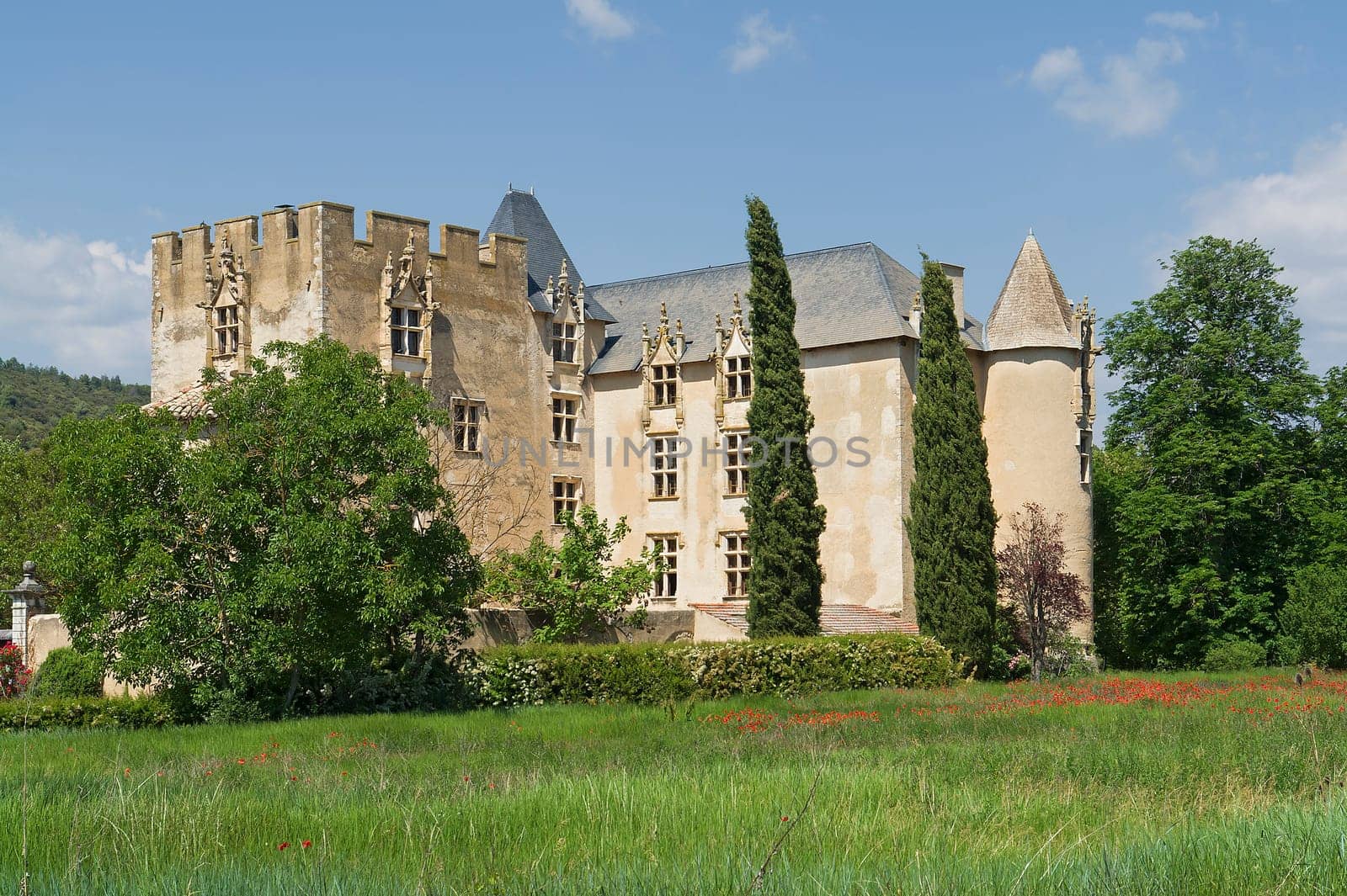 The historic castle,Allemagne in the South of France