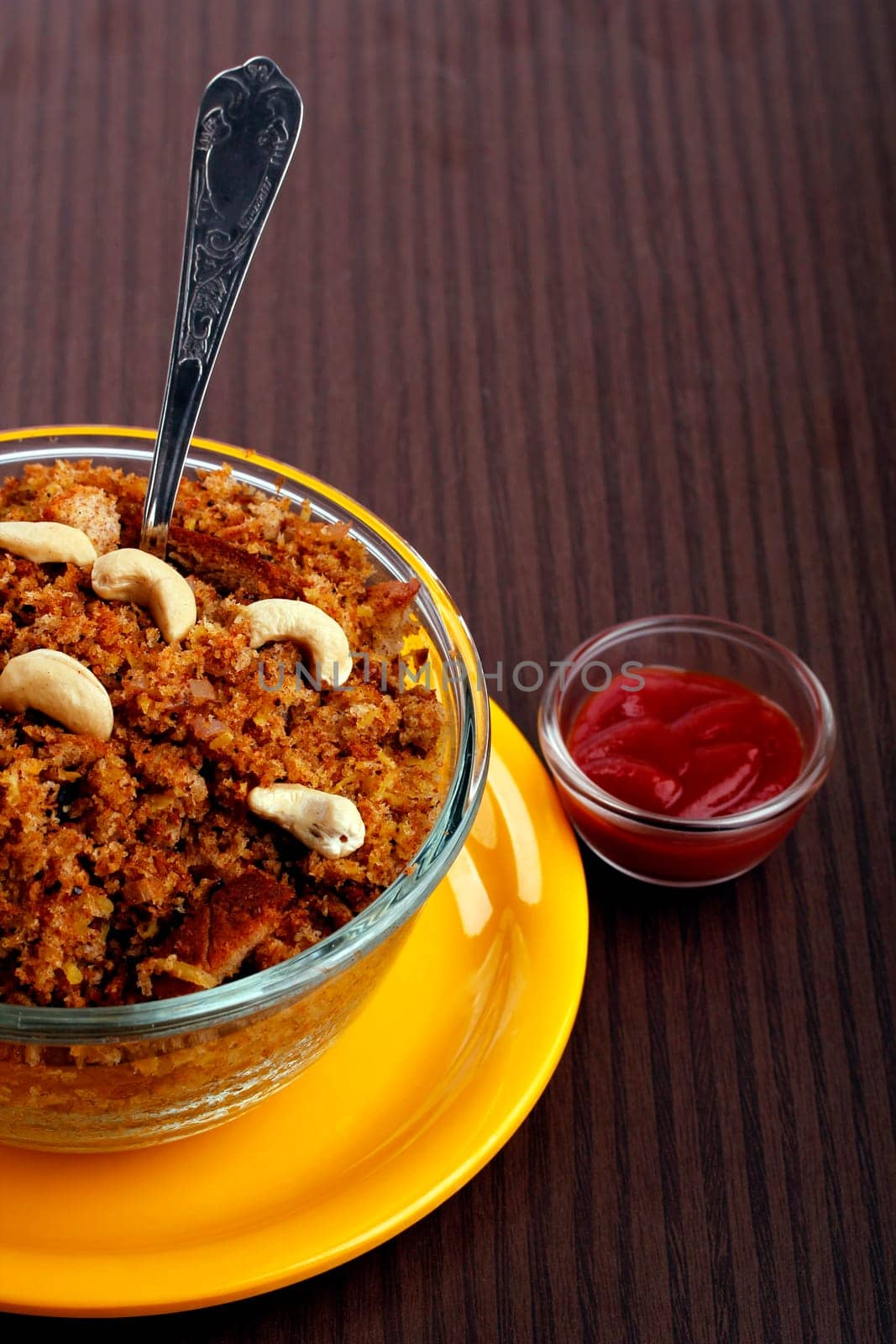 Home made multi grain bread masala and sauce