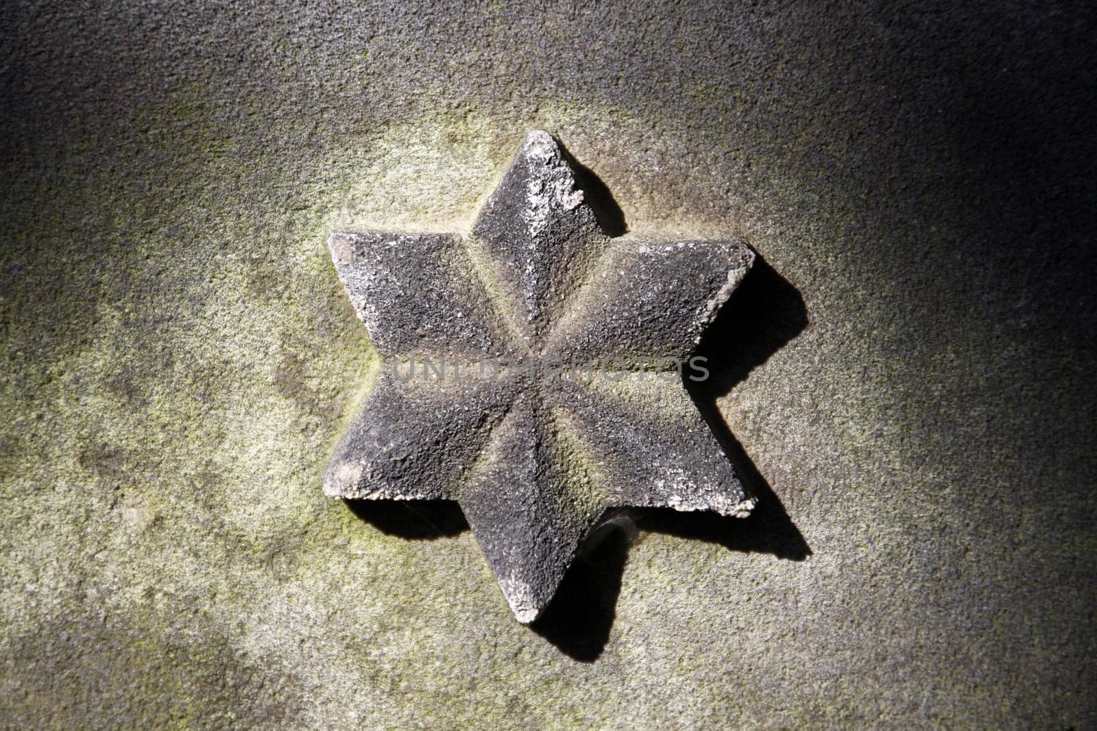 Star on a gravestone