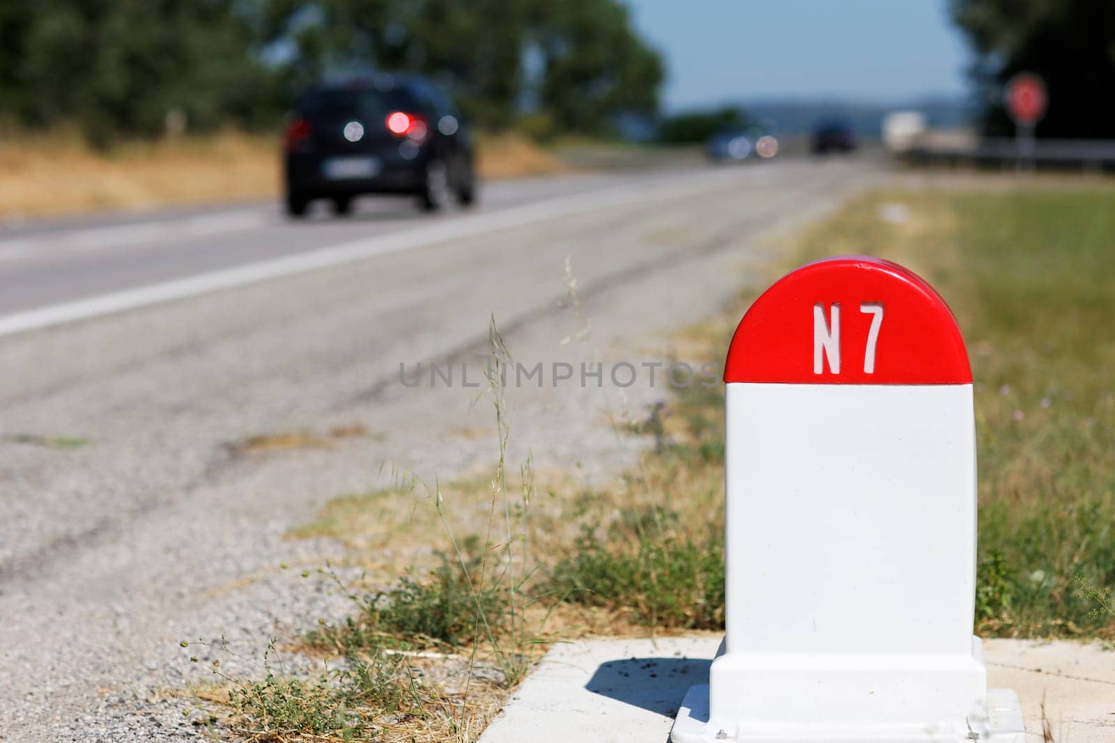 famous long road in France "nationale 7"""