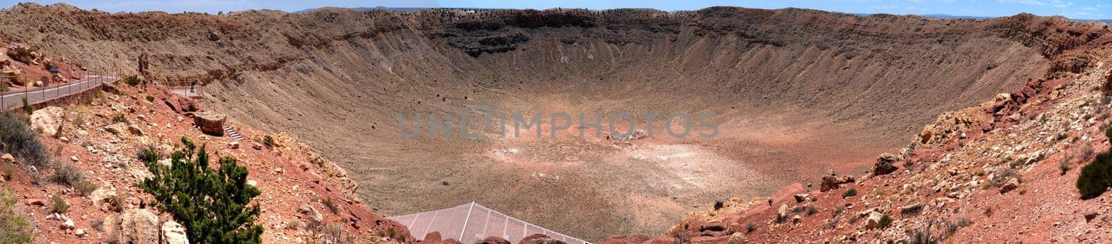 Panorama of Meteor crater in Arizona