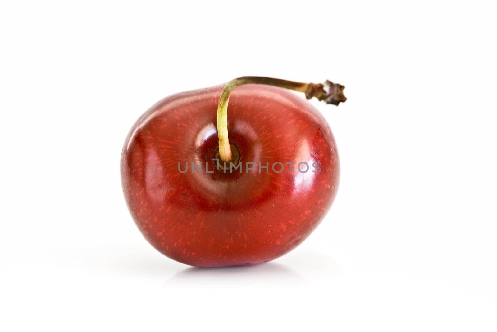 Fresh cherry isolated on a white background.