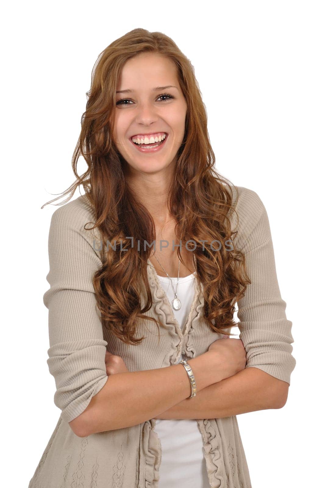 Young woman laughing