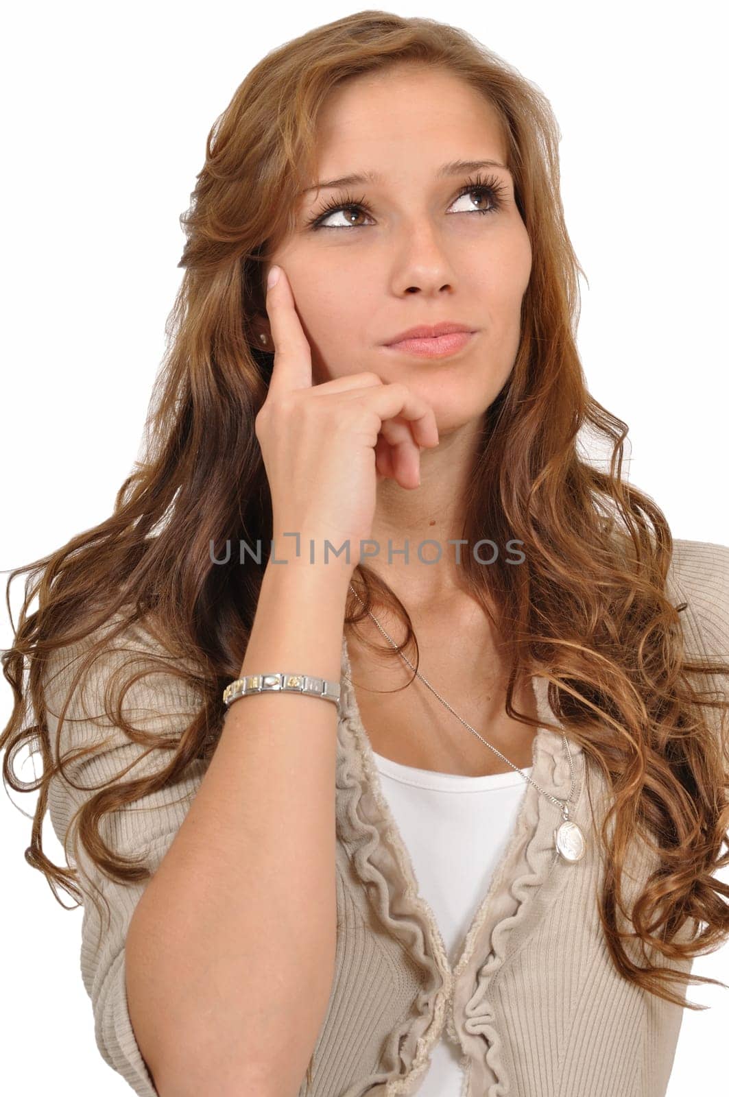 Young woman as a thinker