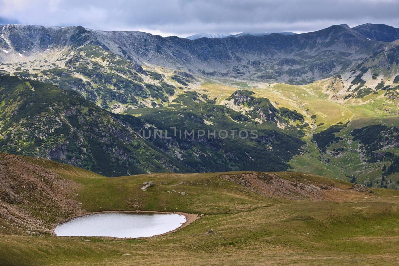 a beautiful mountain lake in the Parang Mountains, Romania