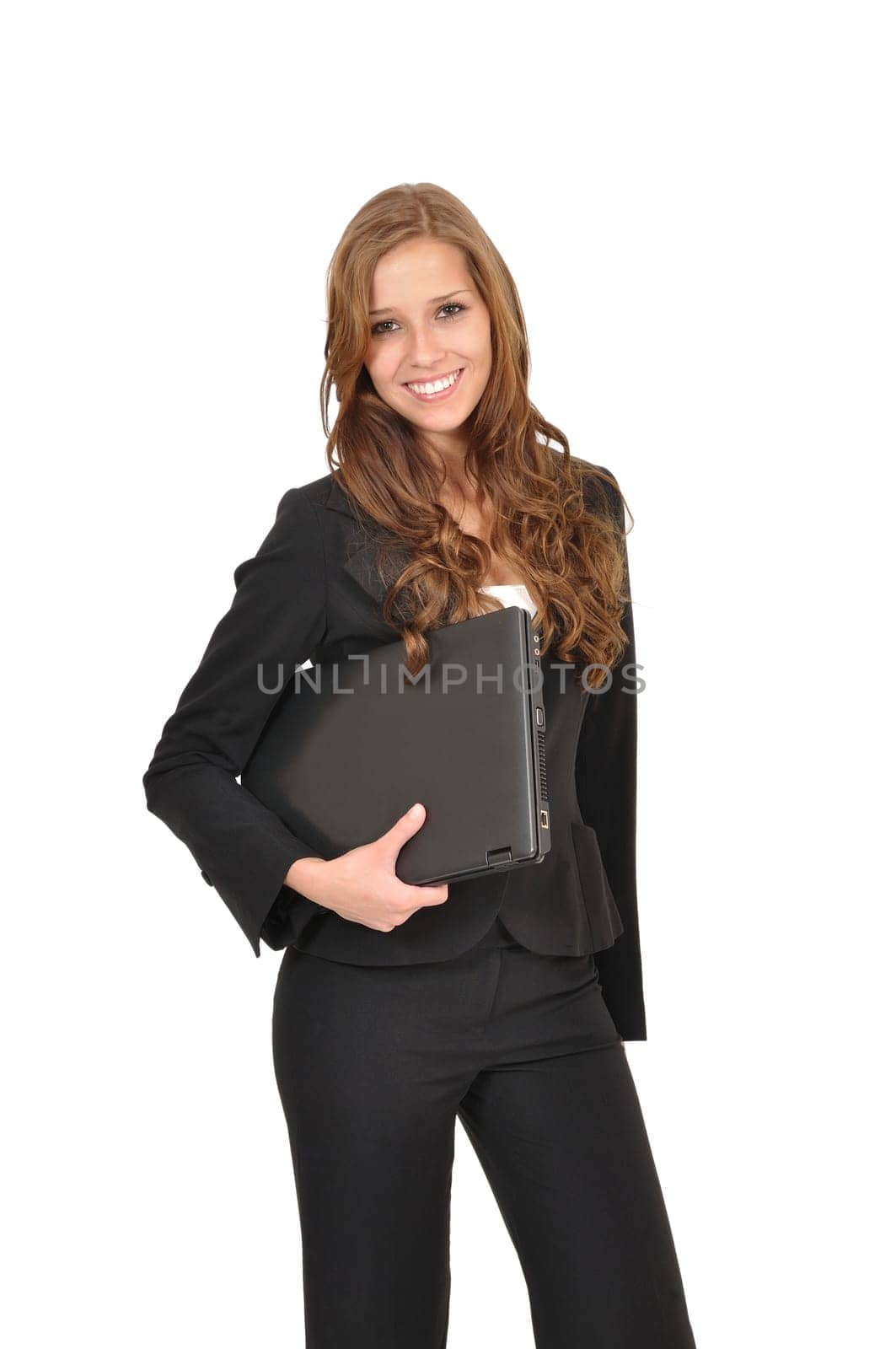 Businesswoman with laptop