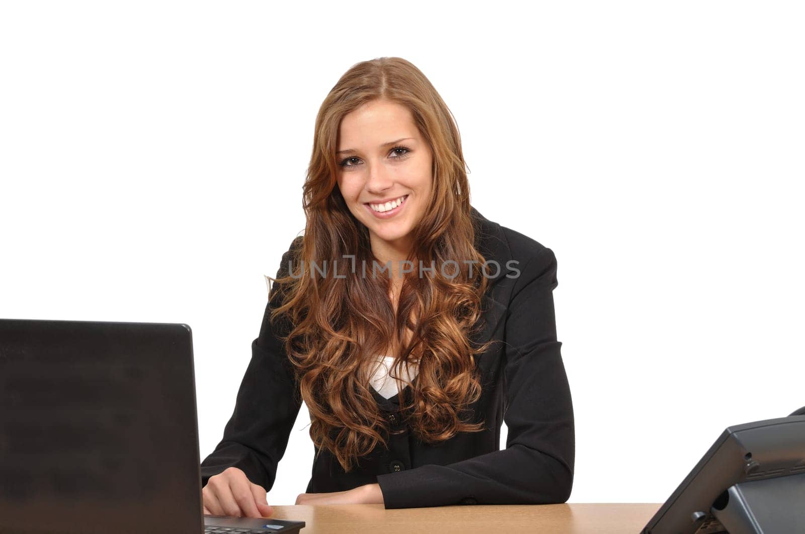 Businesswoman at desk