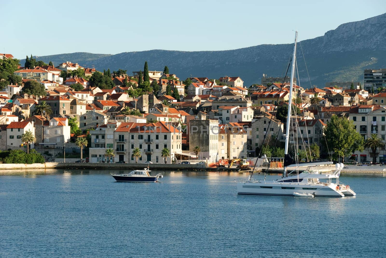 Split view from the sea in Croatia
