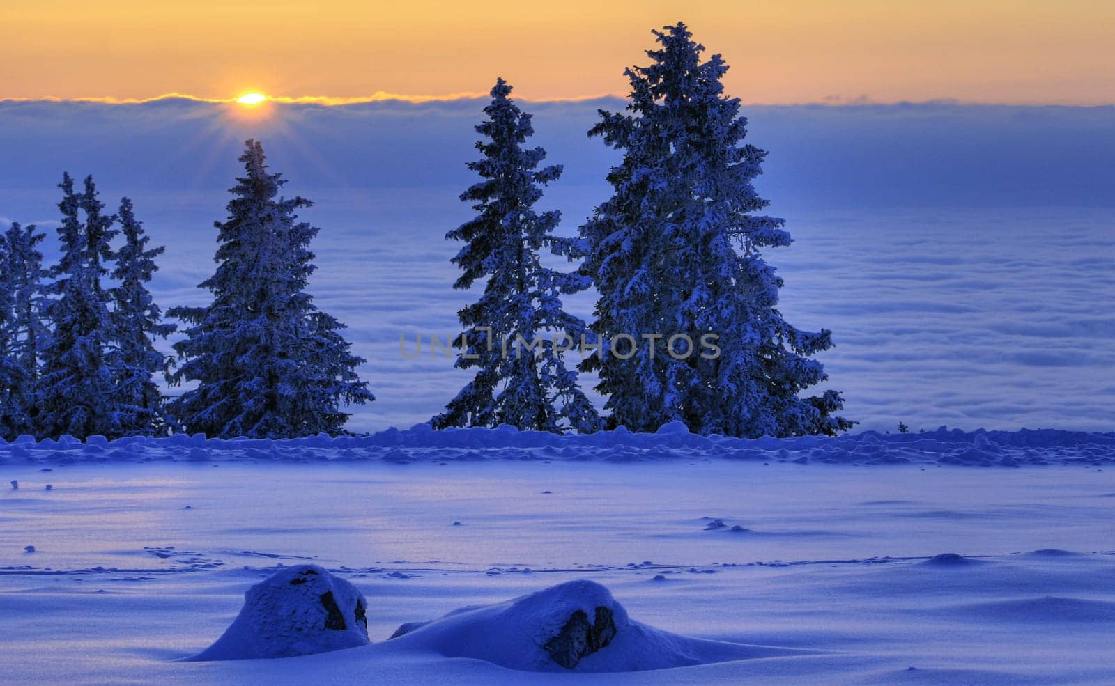 Sunset in the Alps