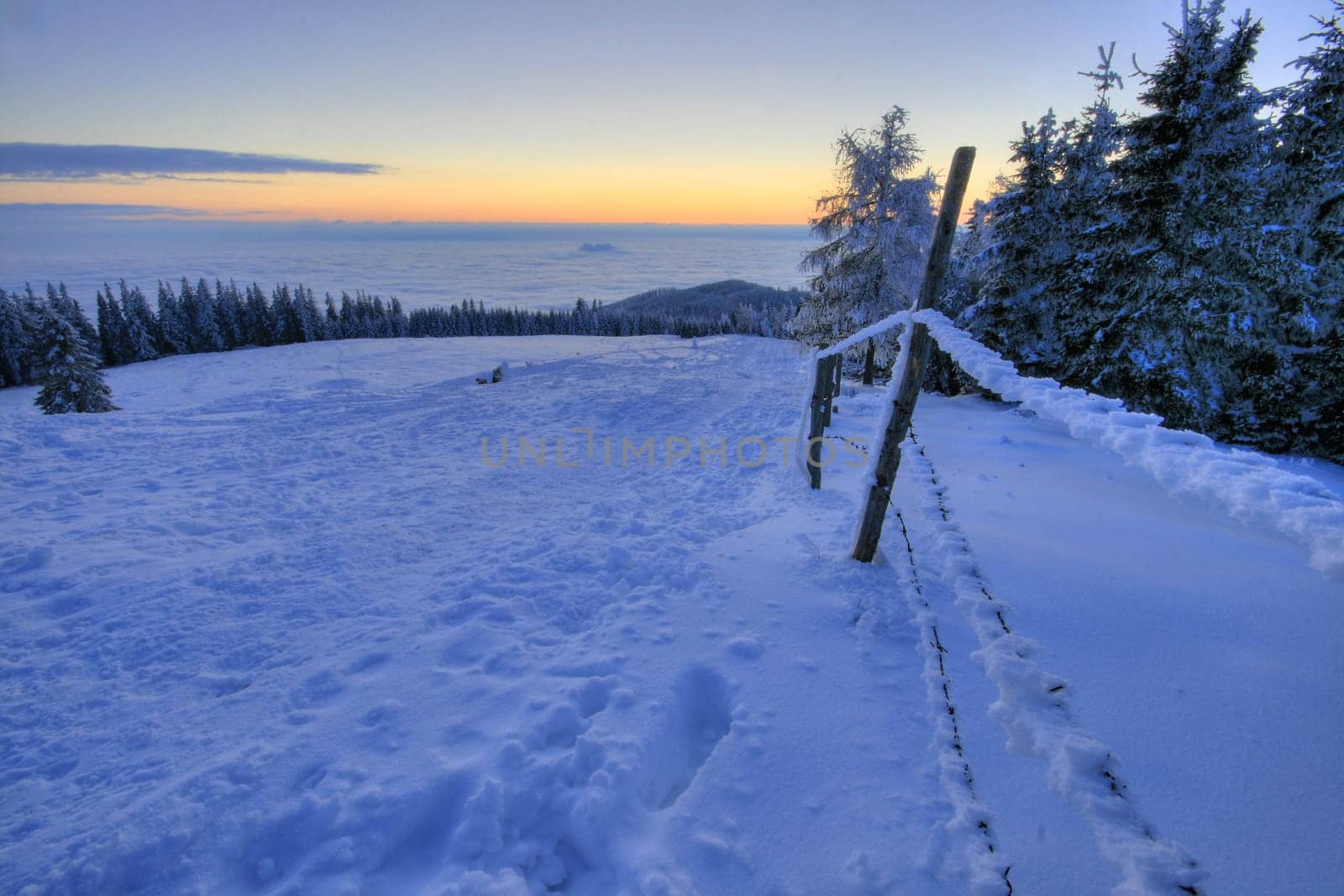 Evening on the mountain