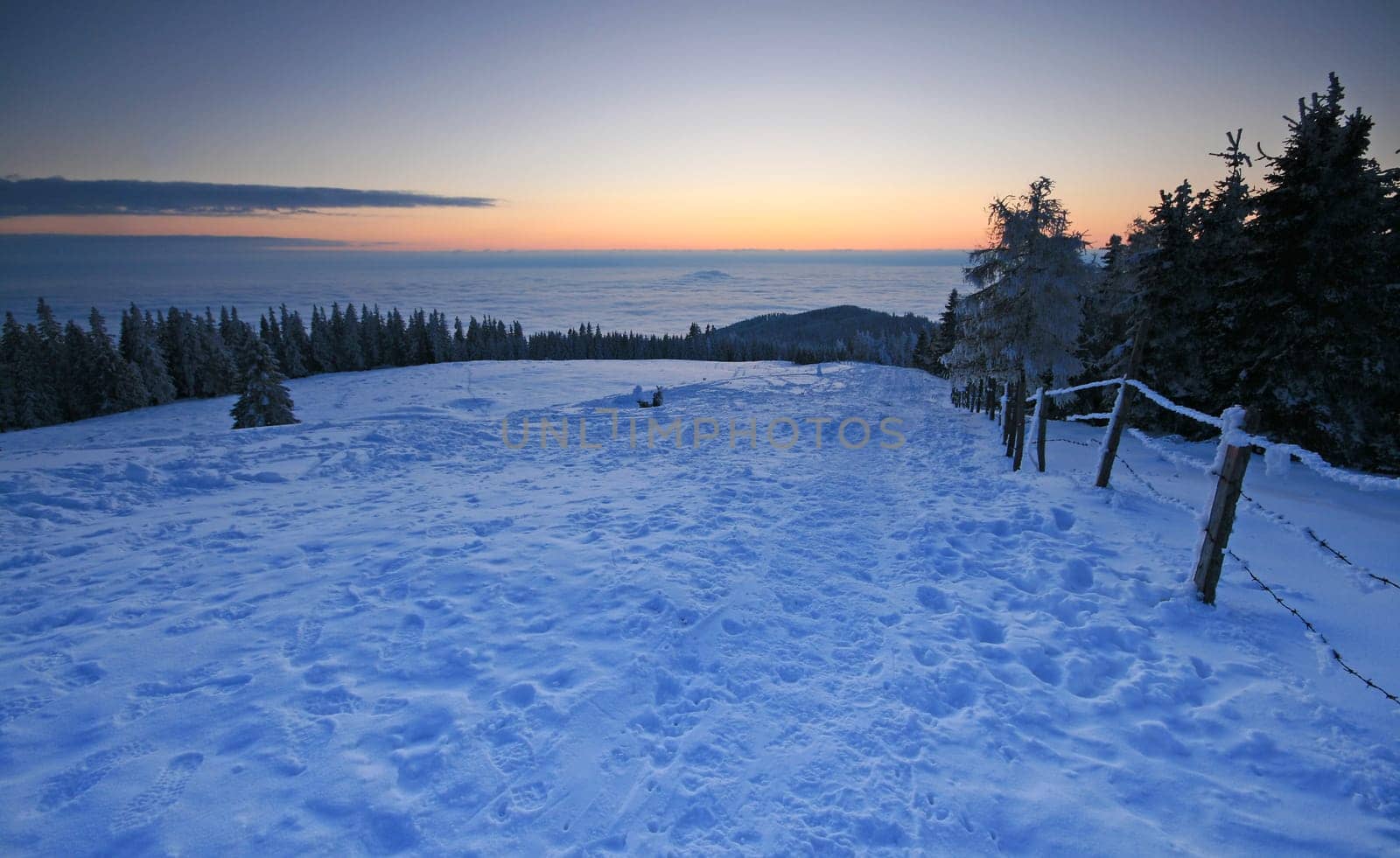 Evening on the mountain