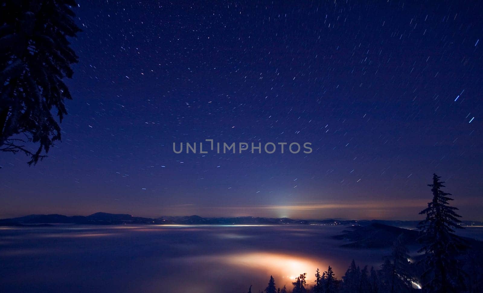 Light pollution in the Alps