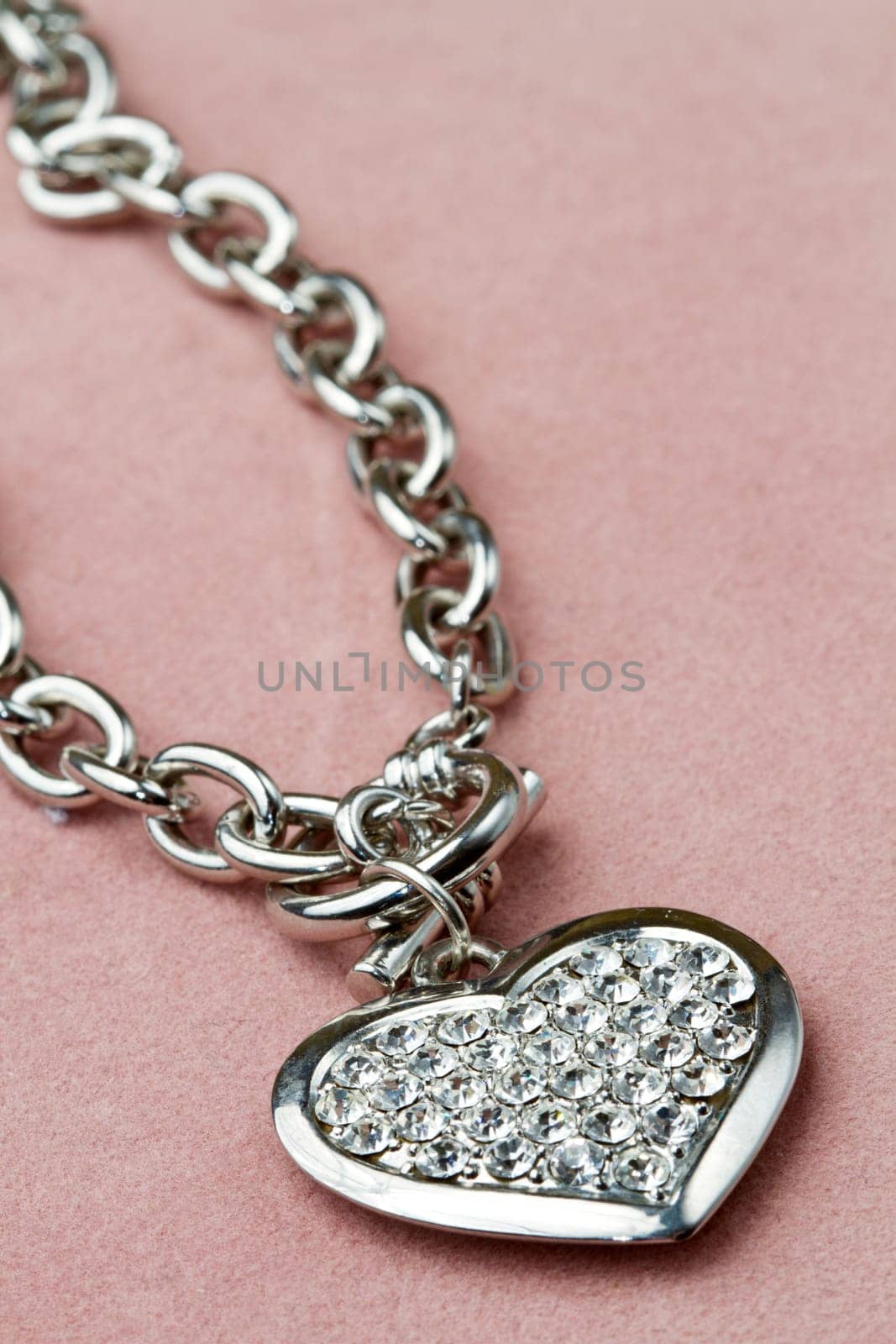 Nice golden bracelet in heart shape