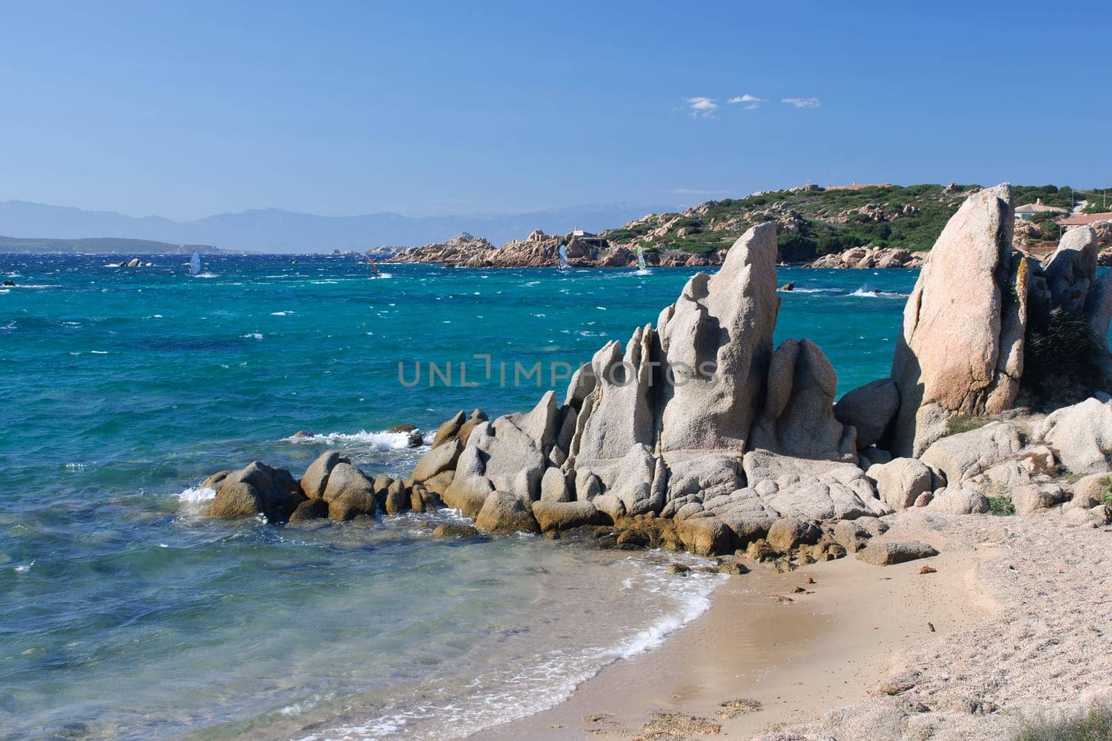 Beach on the island of La Maddalena in Sardinia