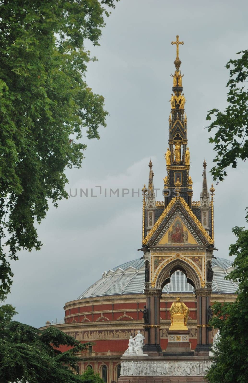 view of albert hall with albert hall memorial