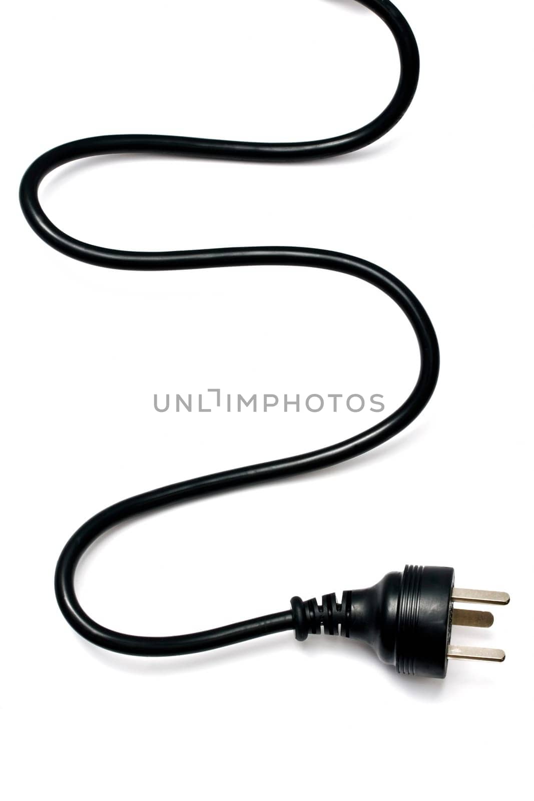 Electric plug isolated on the white background