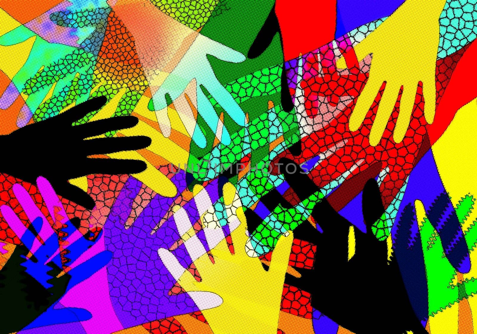 colorful hands comic