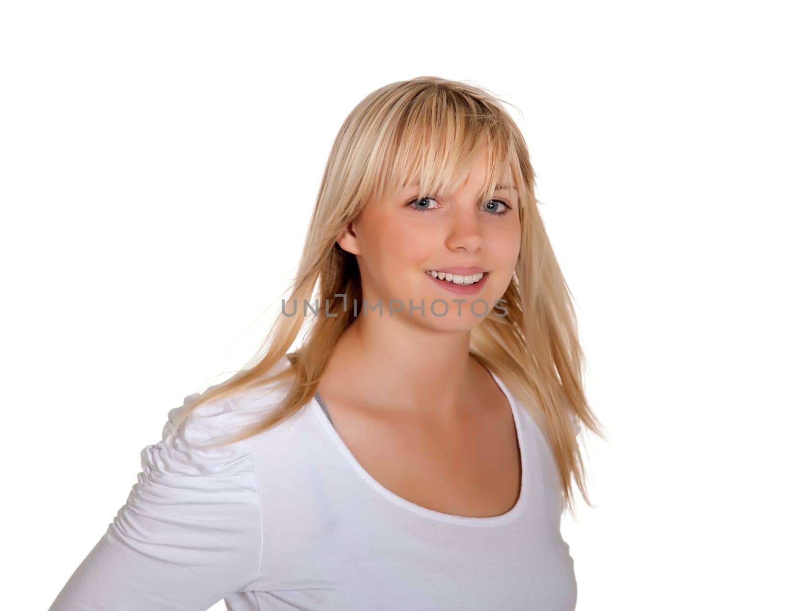 Laughing teenager