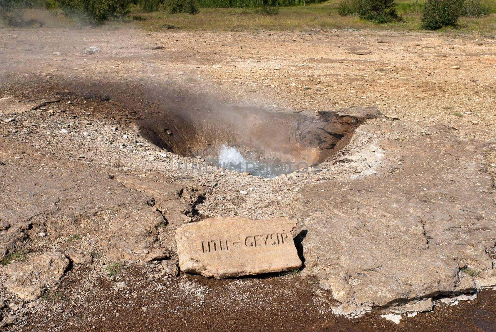 small geysers in the area geysir in iceland