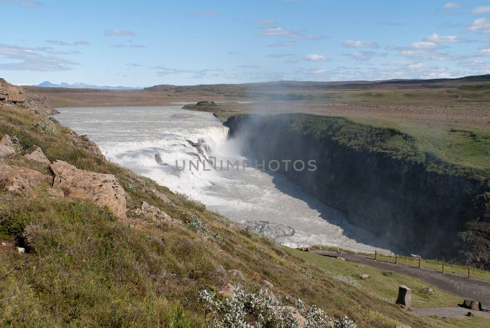 gullfoss waterfall in iceland