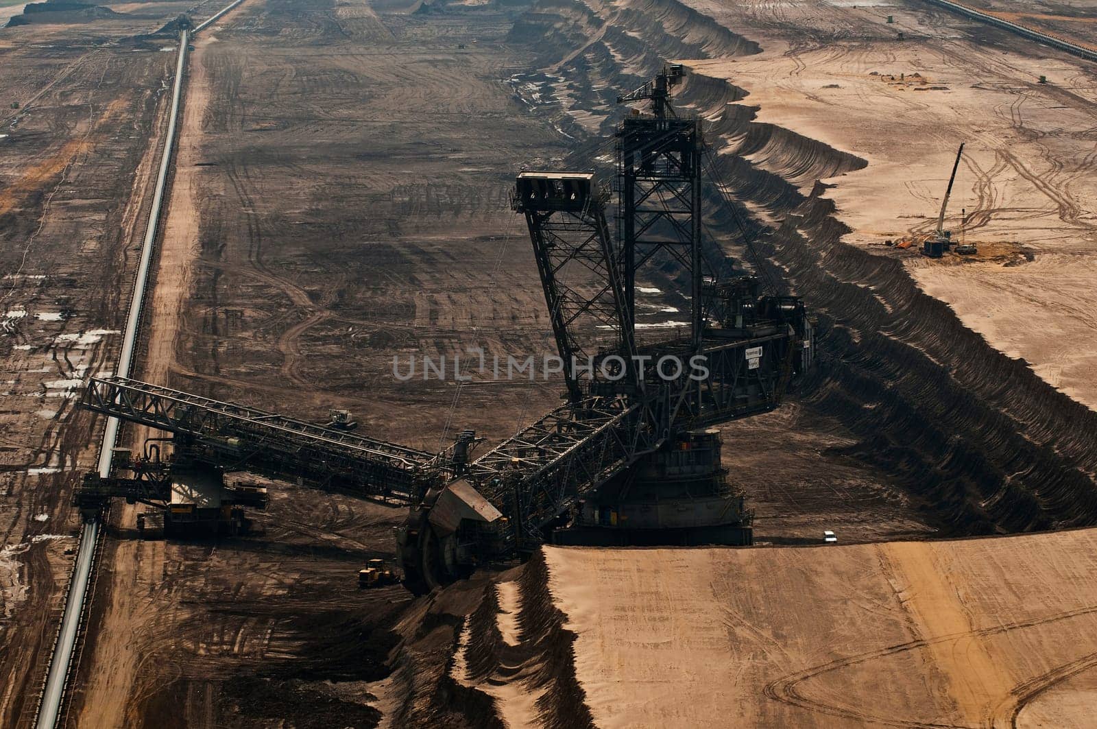 Lignite excavator in opencast lignite mining