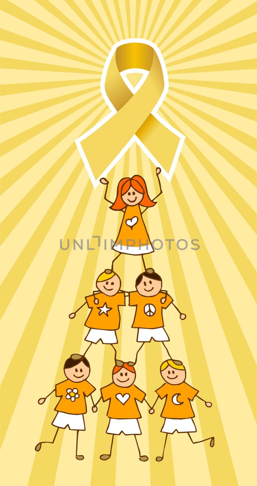 Back to school concept illustration background. Bus, children and school facade composition.