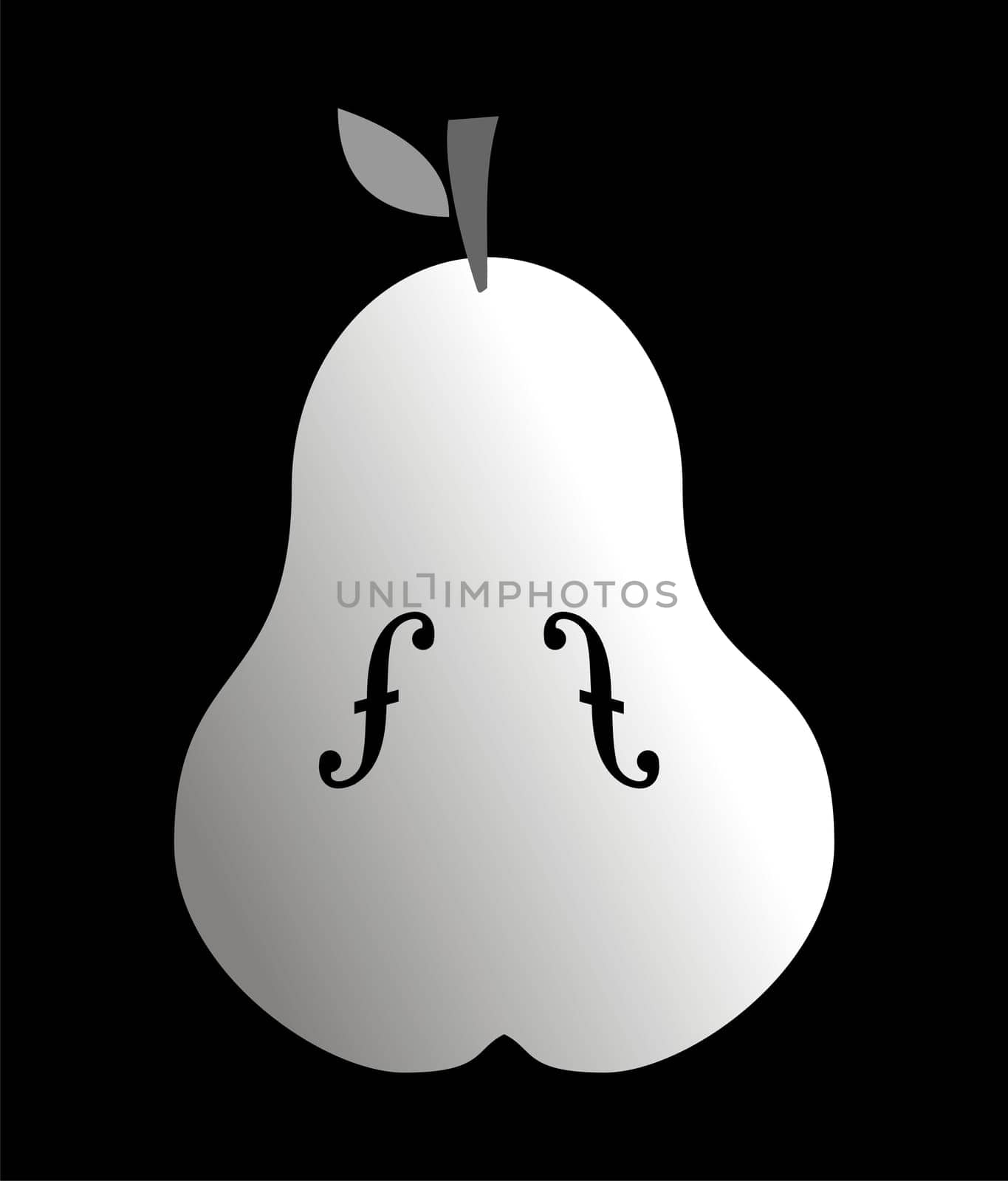 Design based on Man Ray·s picture on black background Vector available.