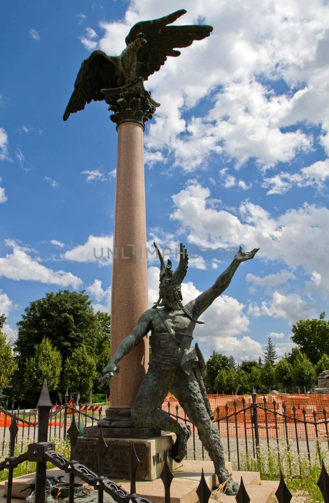 King Umberto I monument (year 1903) at Superga hill, Turin