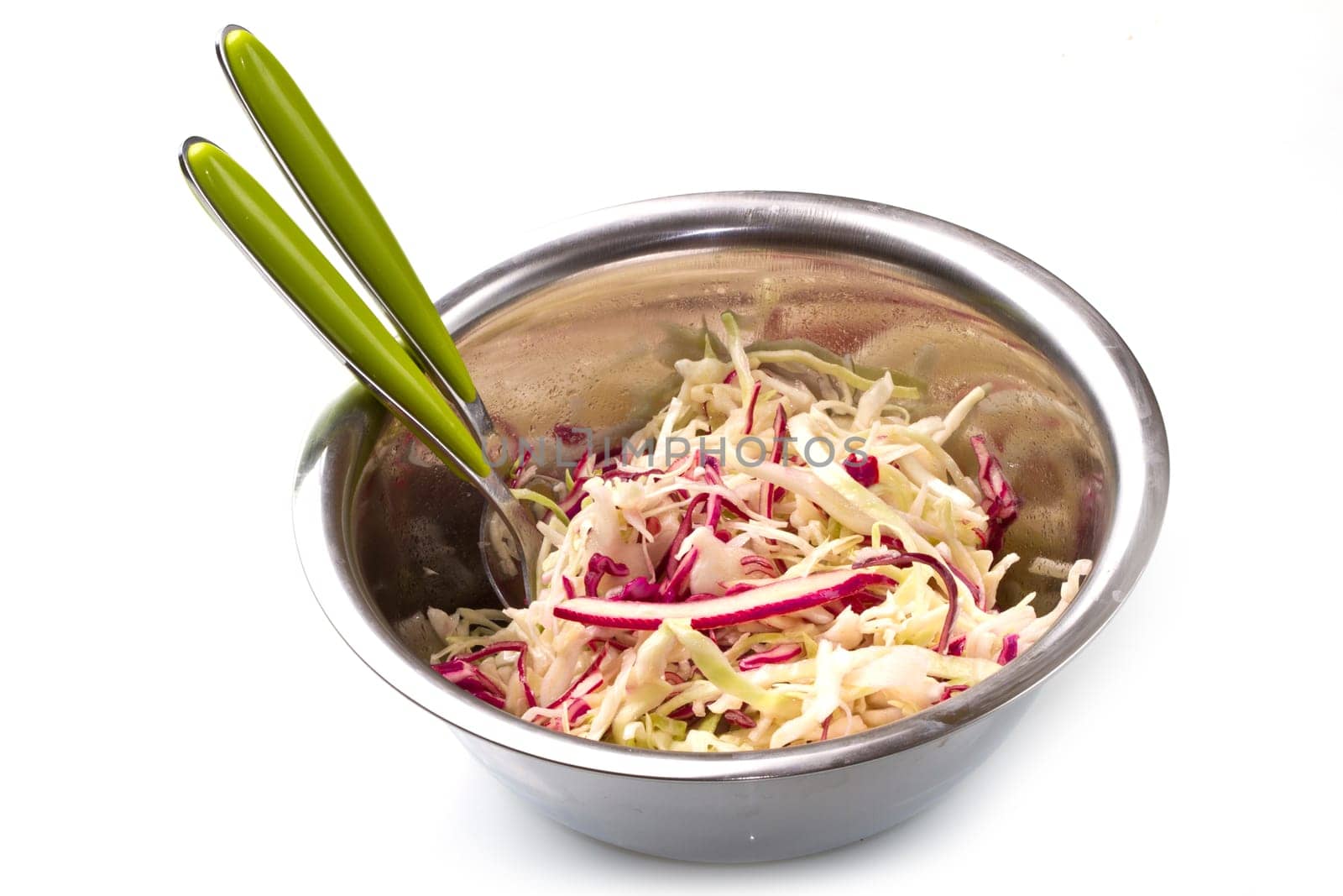 A  bowl with traditional  sauerkraut