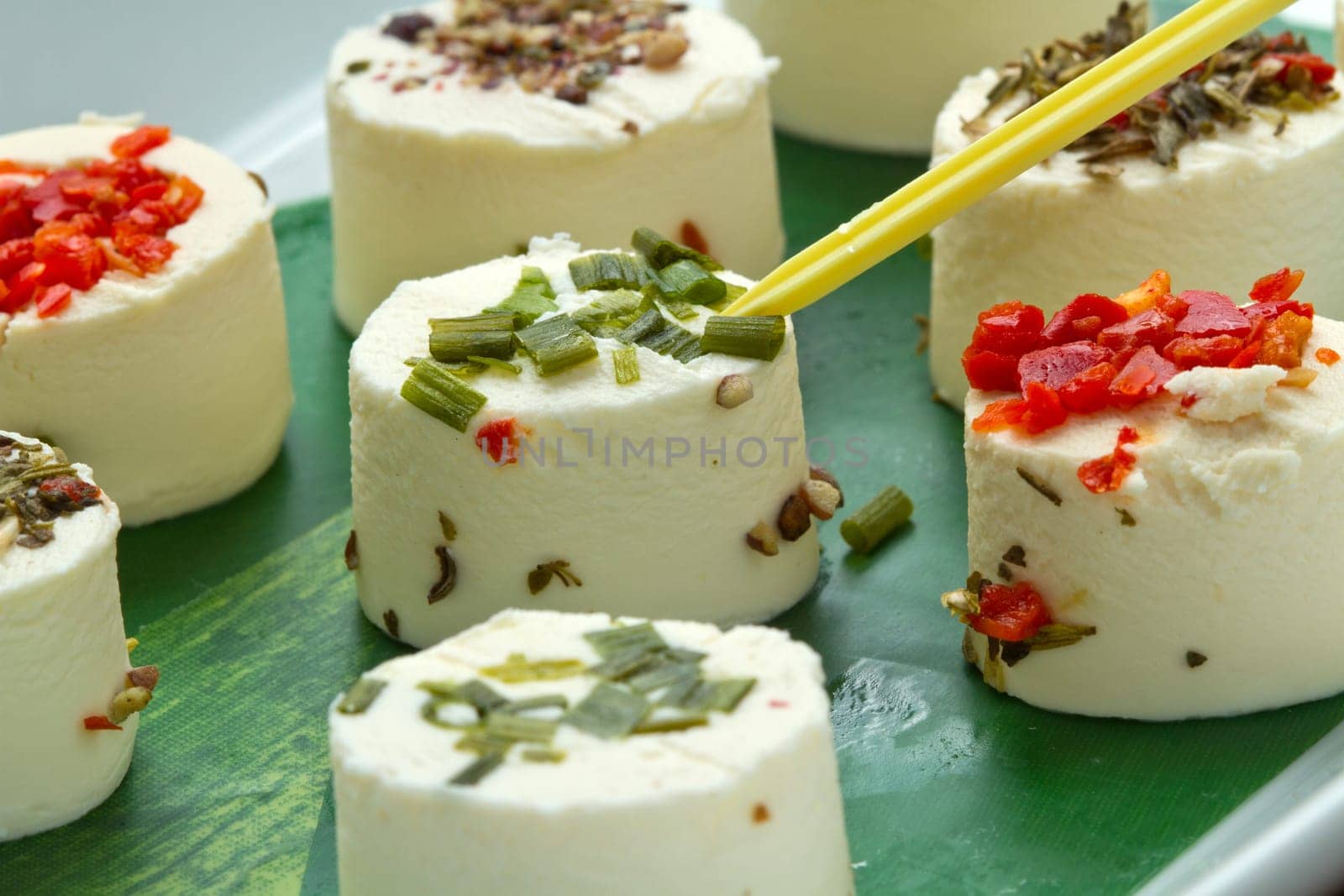 cheese with spices  on wooden background