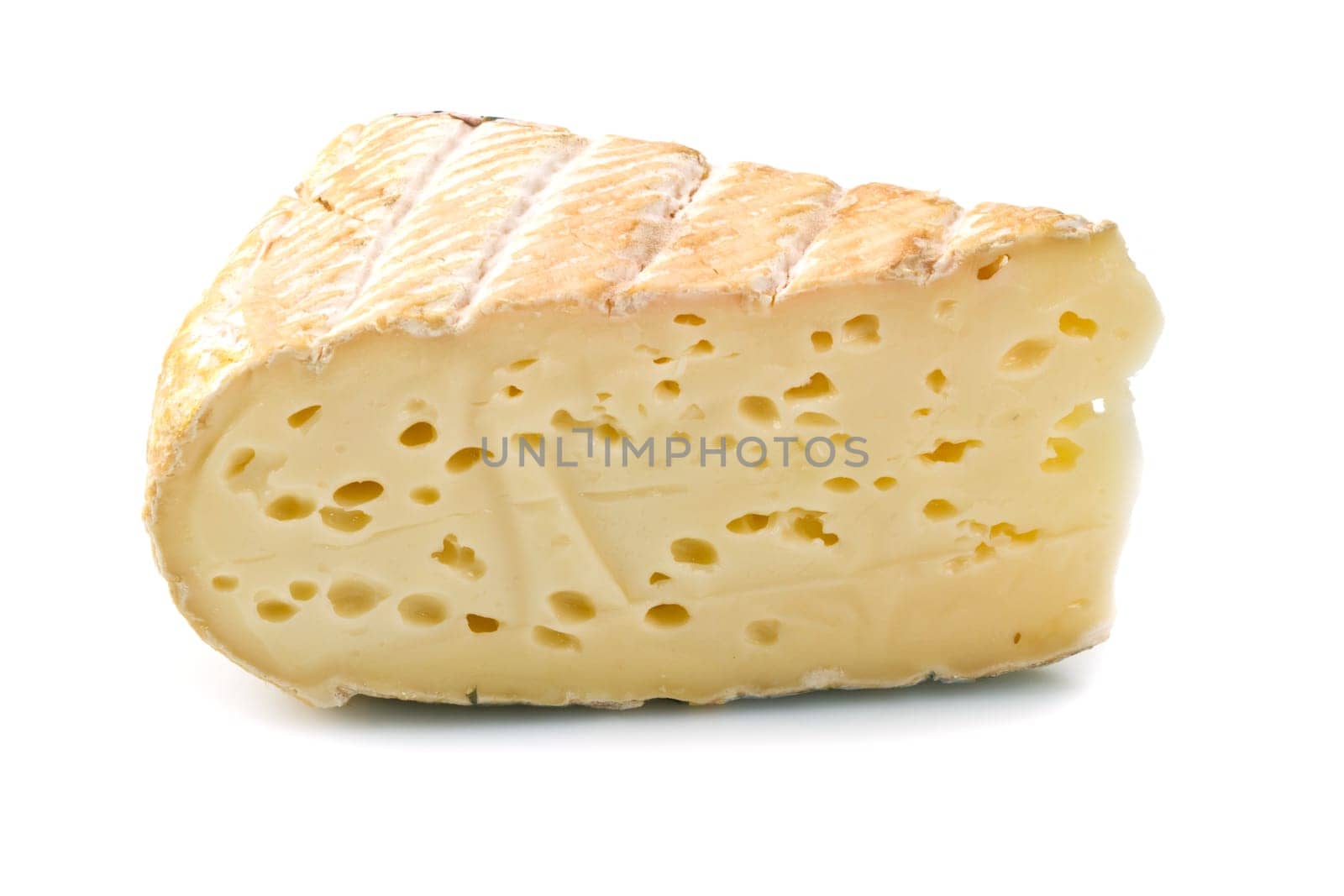 italian cheese isolated on white background