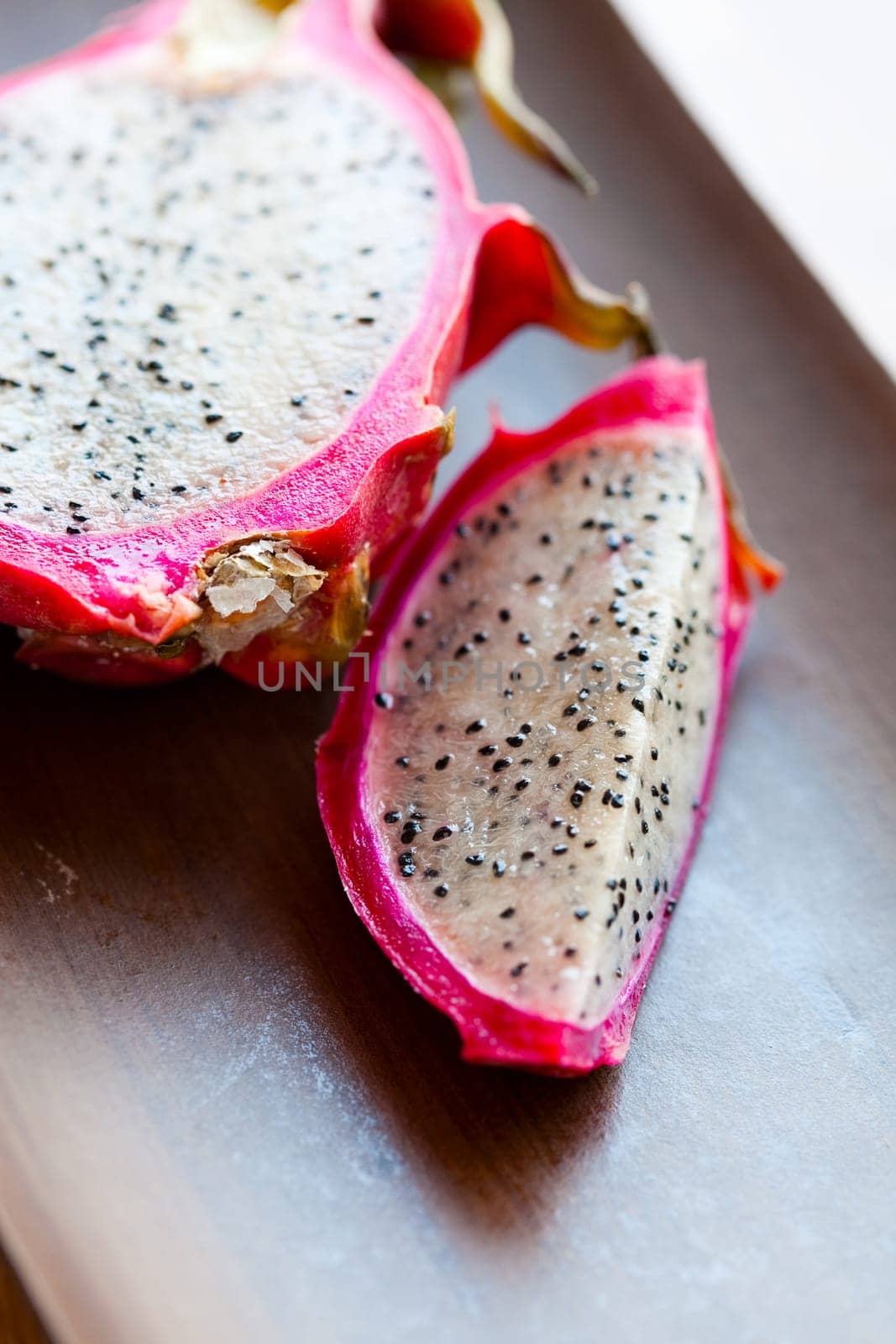 Fresh, delicious pitahaya, dragon fruit. Studio shot.