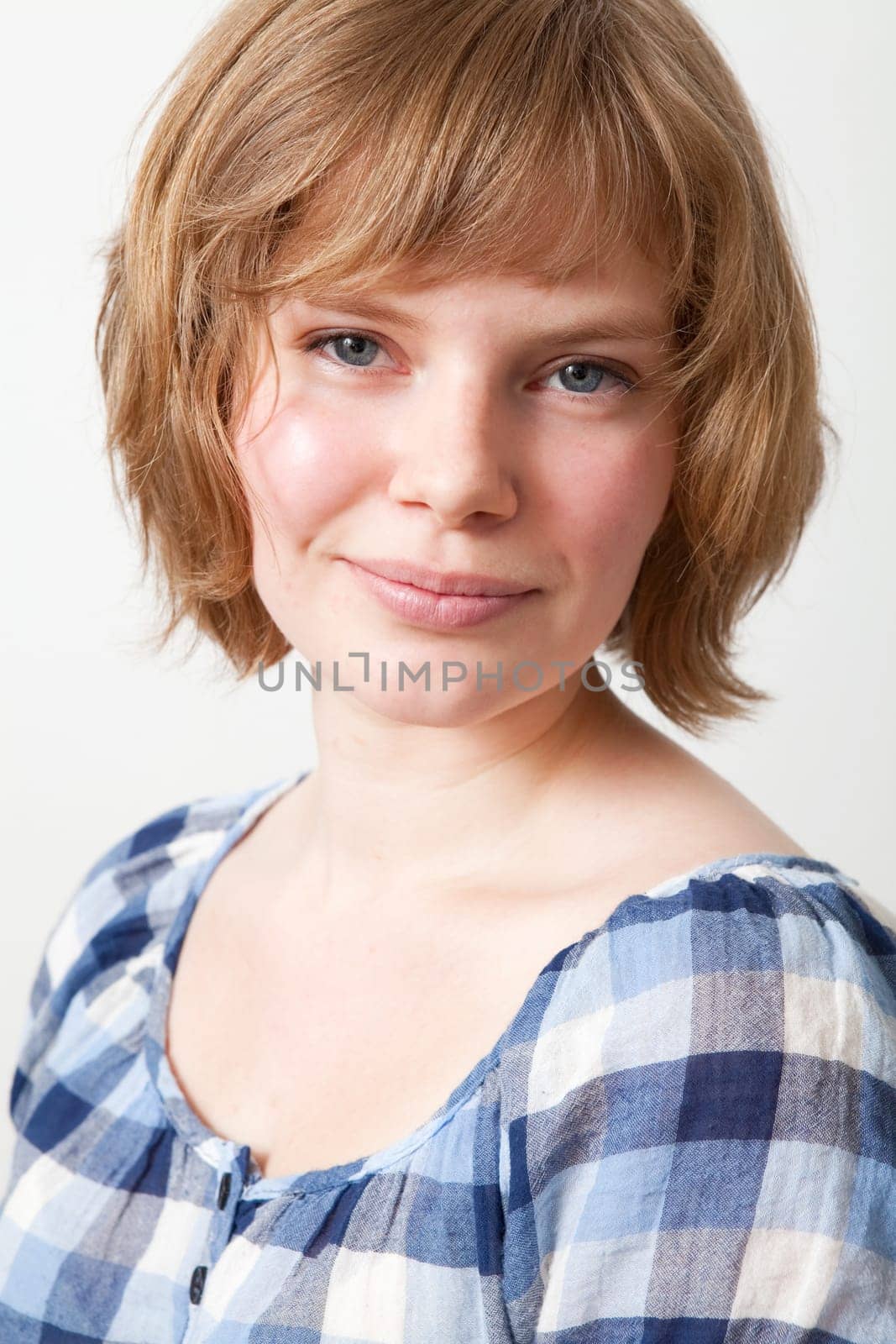 Studio portrait of a beautiful young woman