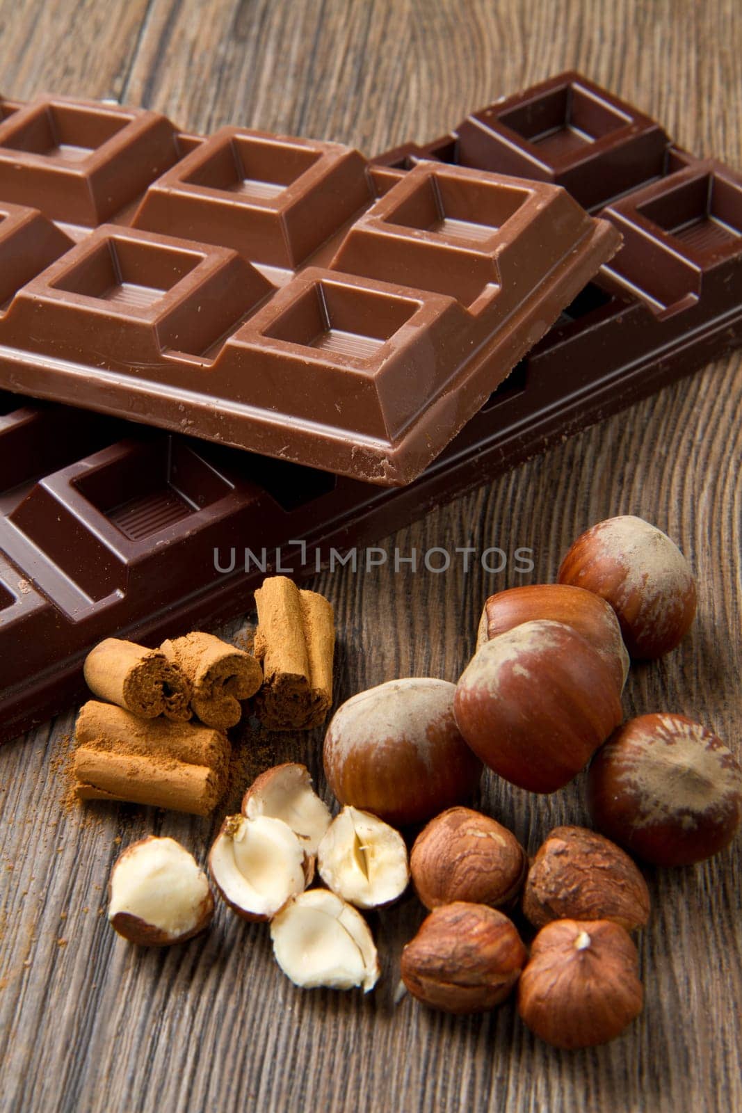 different kind of chocolate with ingredients