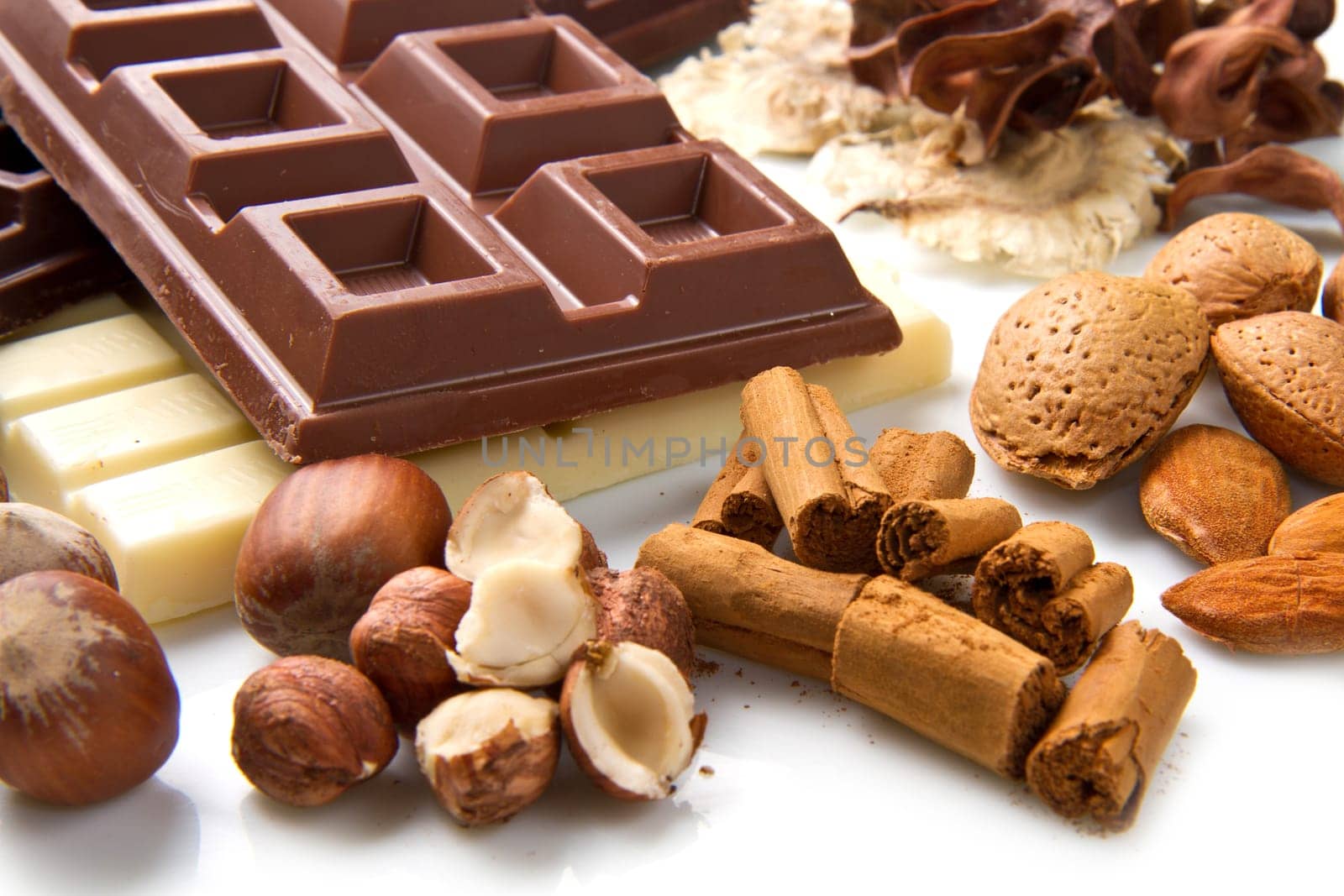 different kind of chocolate with ingredients