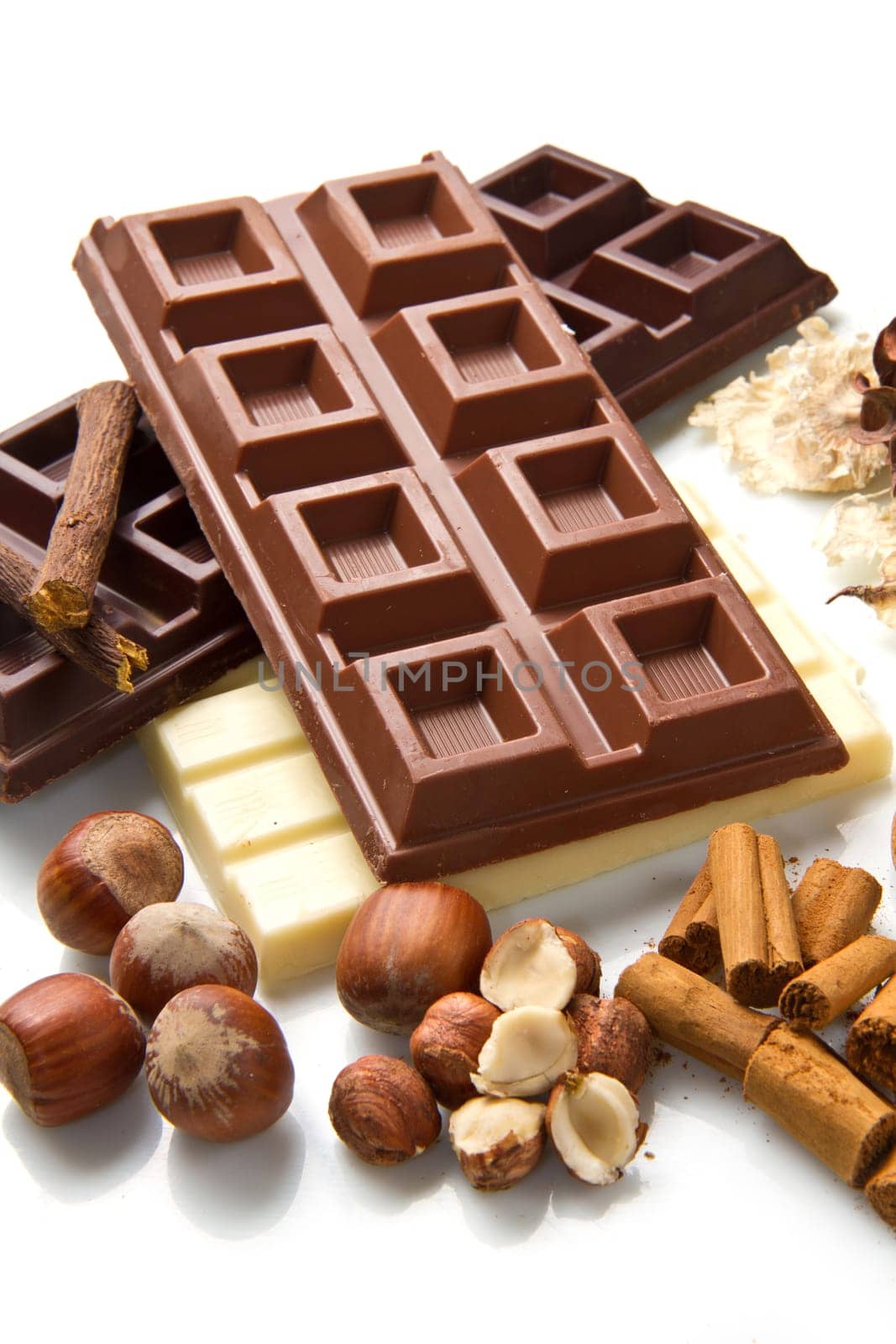 different kind of chocolate with ingredients