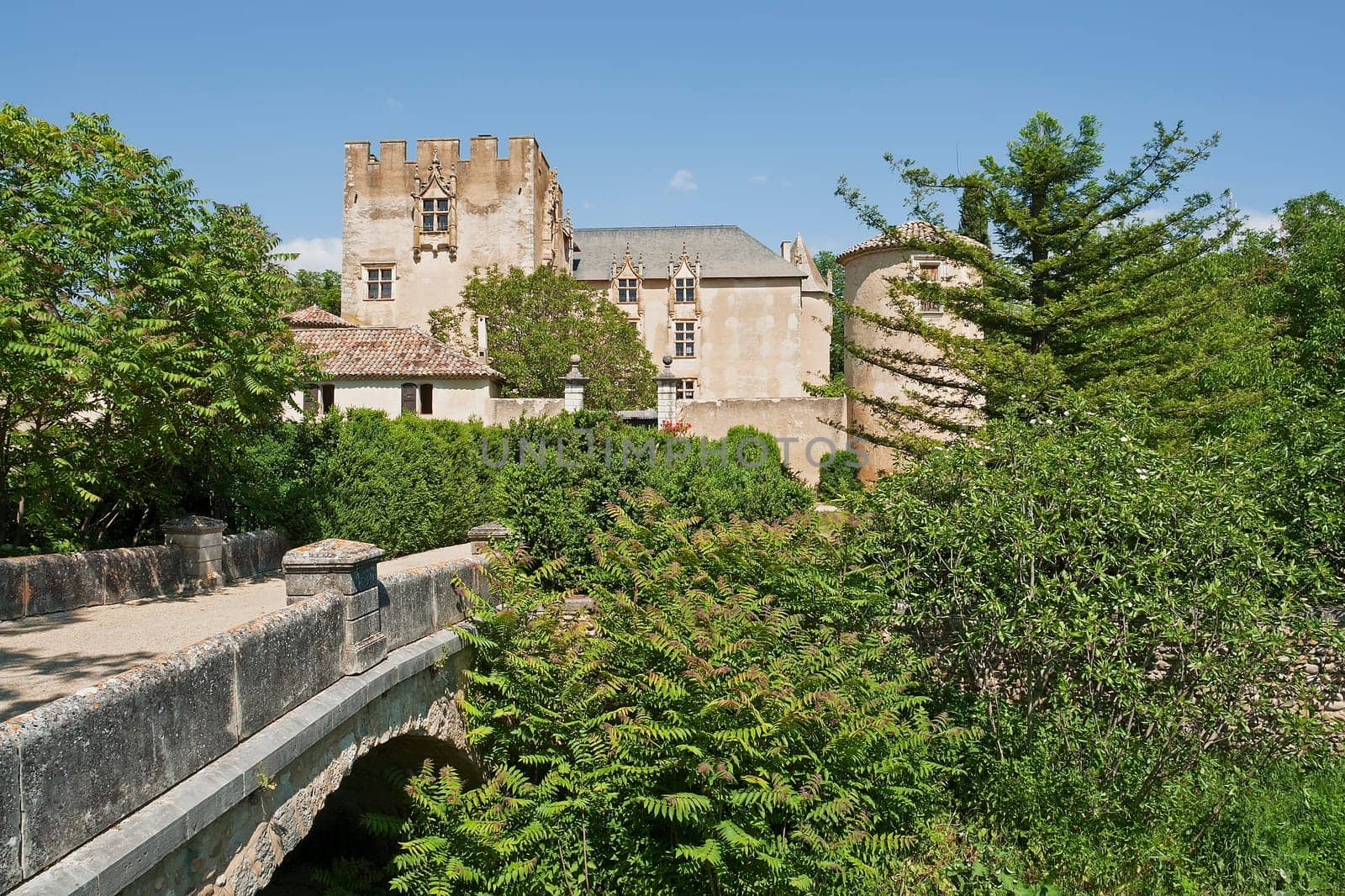 The castle of Allemagne in the south of France