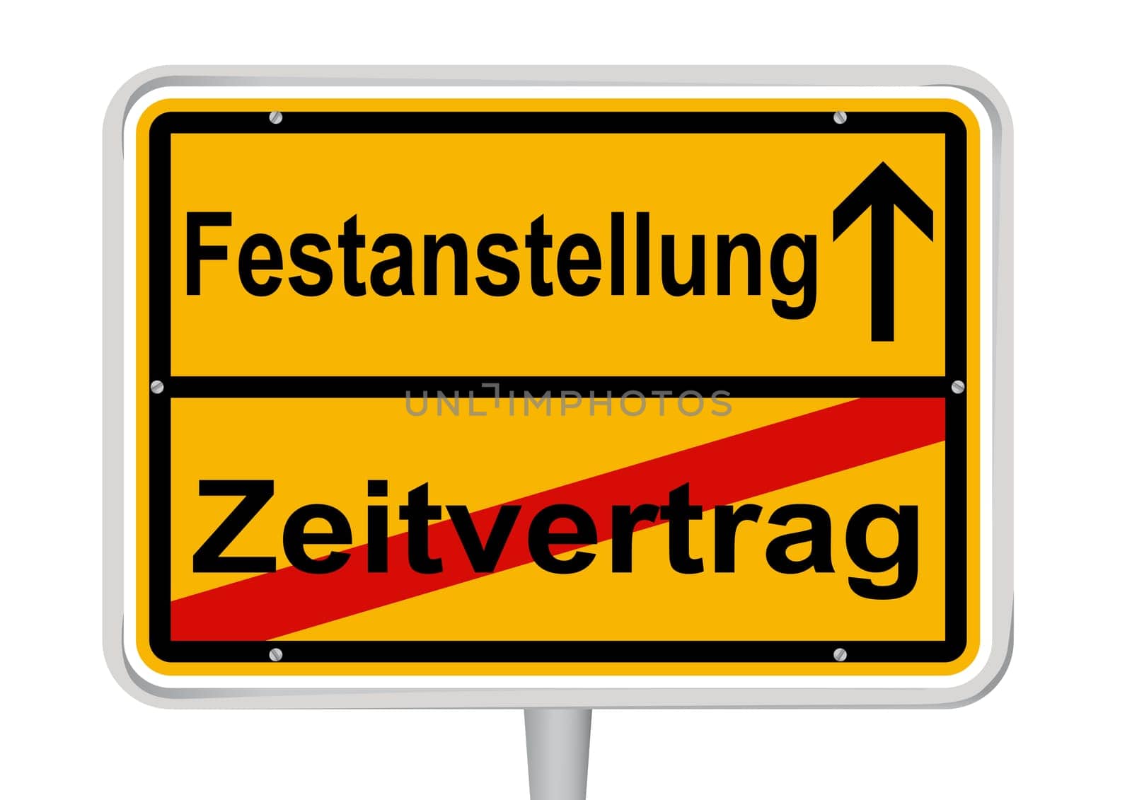 Town sign permanent/temporary contract