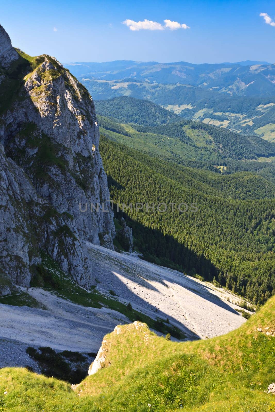 mountain slope in Piatra Craiului Mountains, Romania