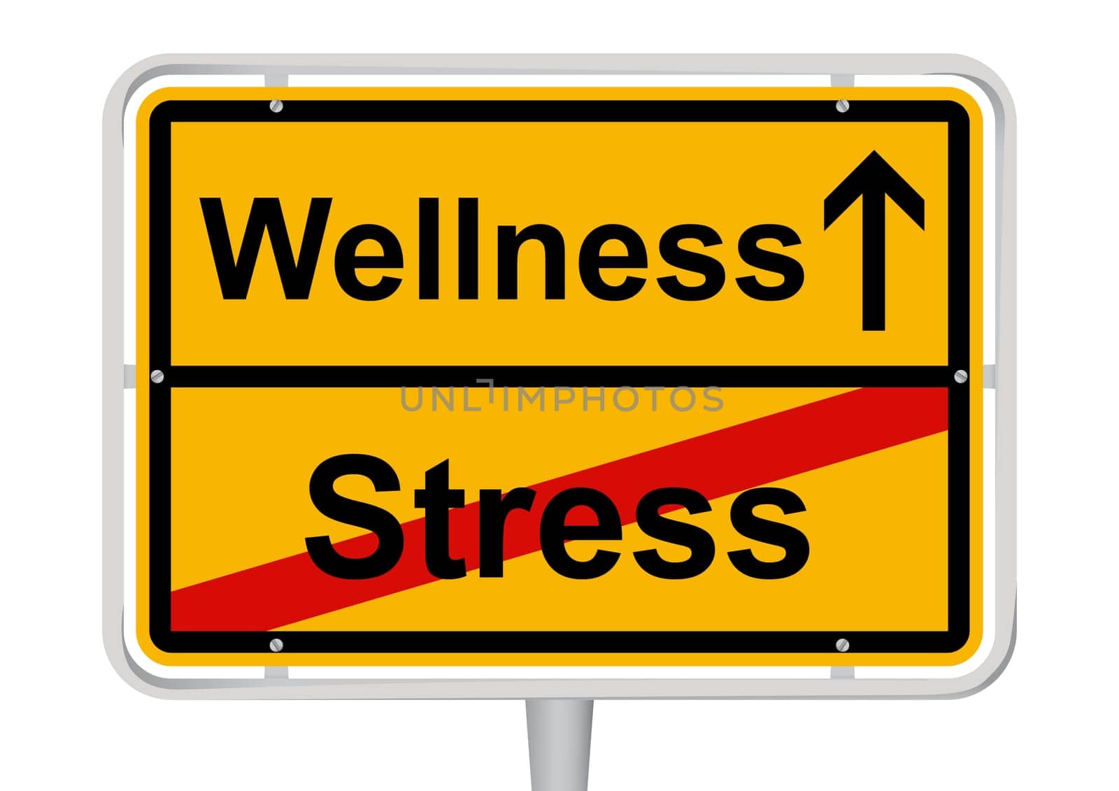 Place sign Stress/Wellness