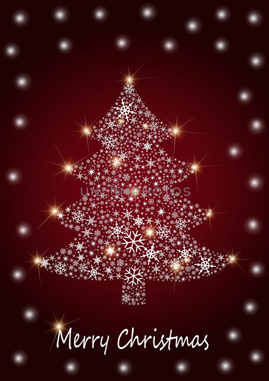 Christmas tree traditional without isolated without background