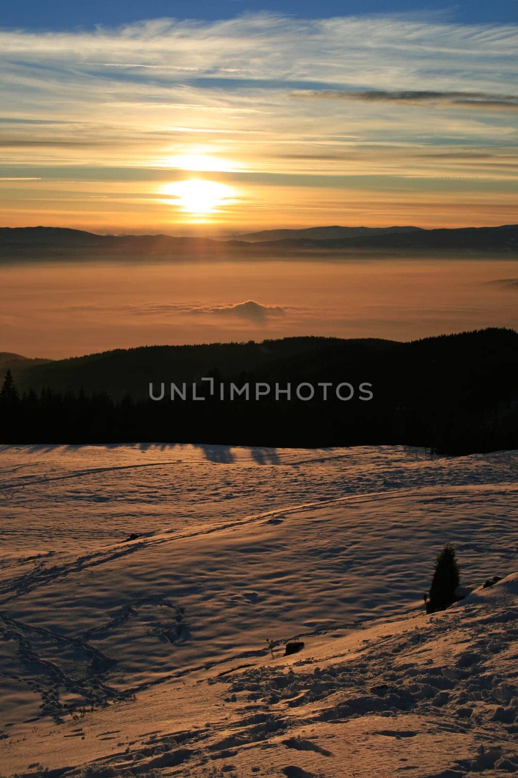 Sunset in the Alps