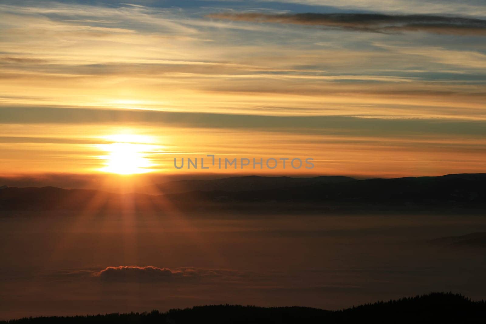 Sunset in the Alps