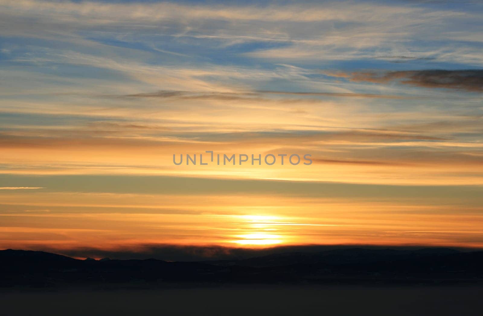 Sunset in the Alps