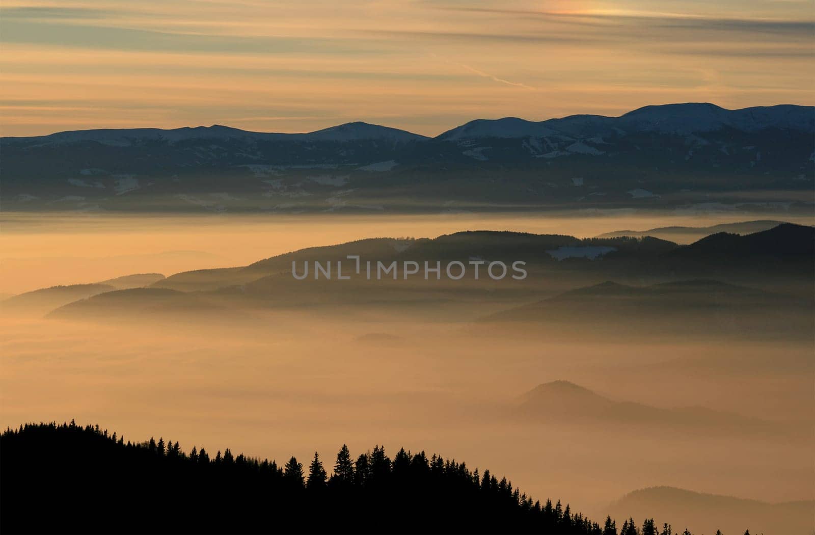 Sunset in the Alps