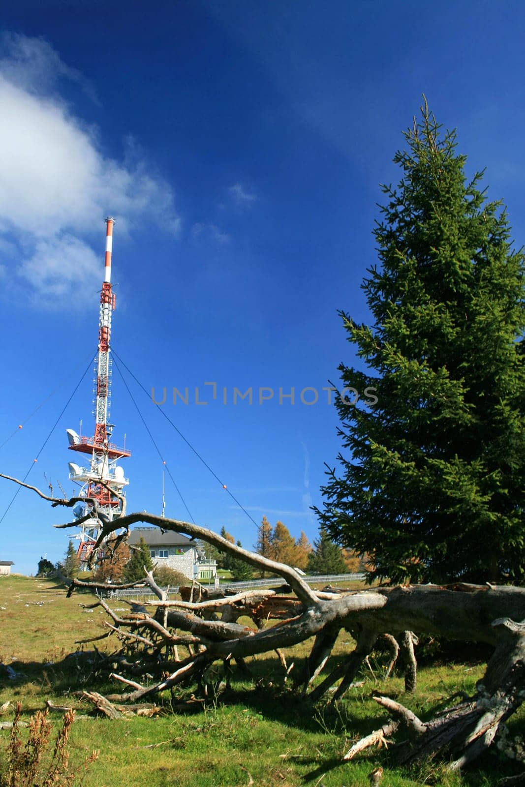 Antenna on the mountain