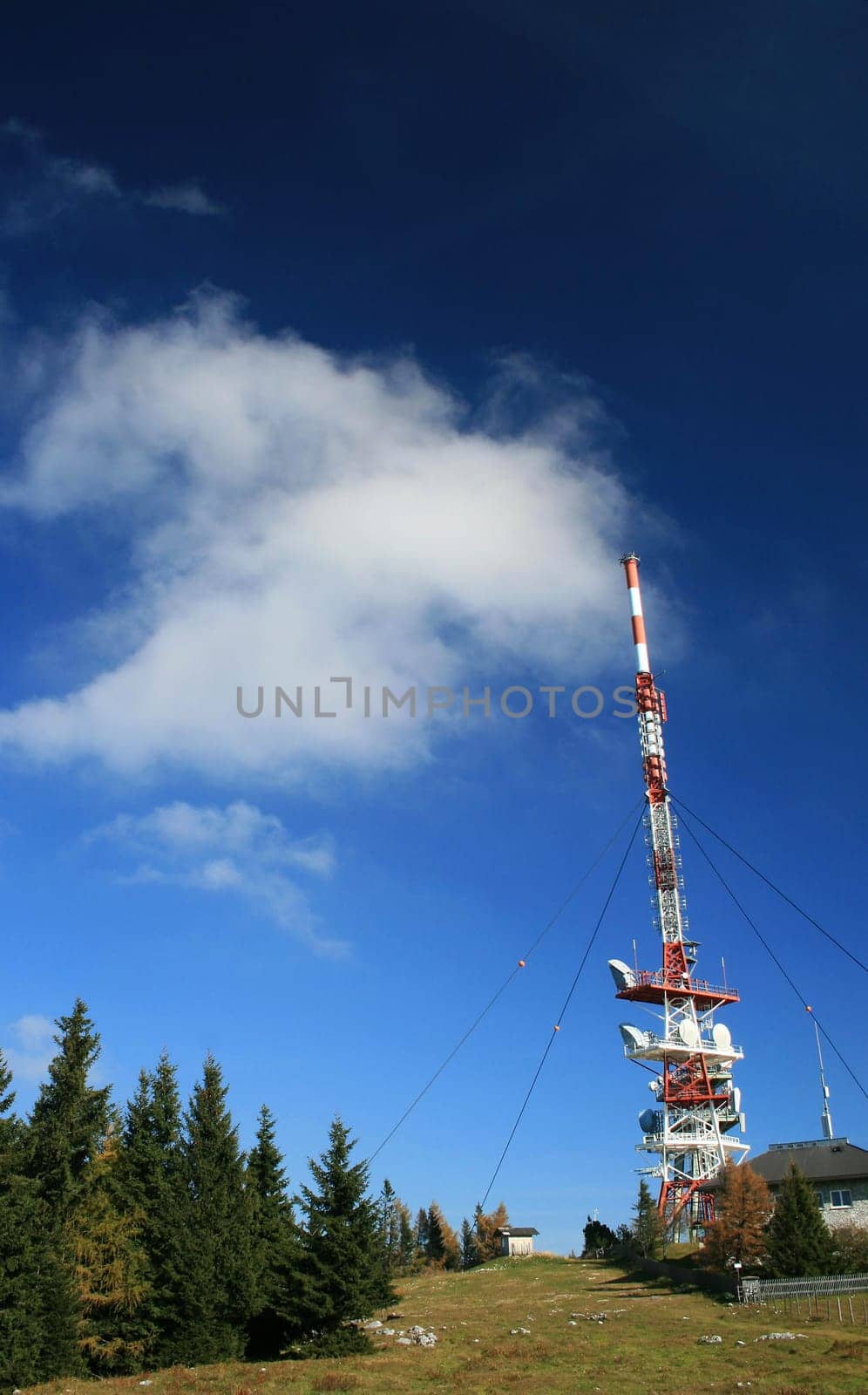 Antenna on the mountain